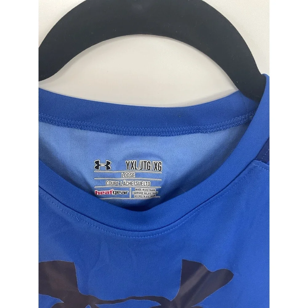 Under Armour Tank Top‎ Teens XL YXL Sleeveless HeatGear Blue